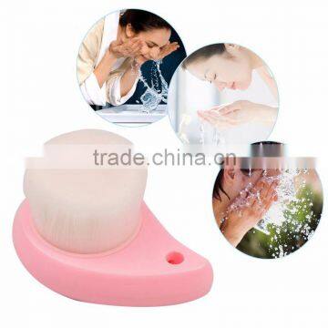 professional Comma Shape Soft fiber Face Clean Deep Cleansing Wash Pore Facial Brush