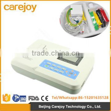 CE& FDA approved 1-channel Handheld Electrocardiograph ECG EKG machine low price