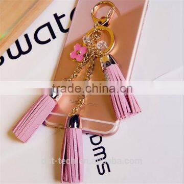 Luxury Leather Tassel Car Keychain photo-2