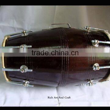 18 BOLT TUNED MADE WITH MANGO WOOD DHOLKI YOGA BHAJAN KIRTAN MANTRA INDIAN MUSICAL INSTRUMENT DHOLAK DRUMS photo-3