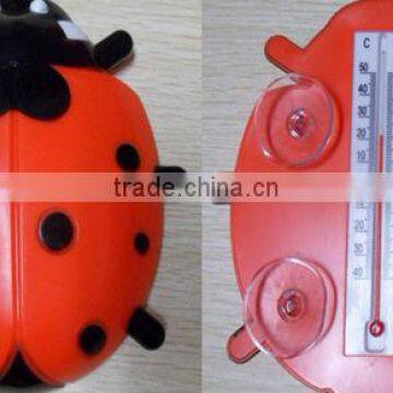 Ladybird ladybug Plastic Decorative Outdoor Window thermometer