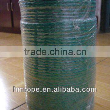 green hollow braid rope