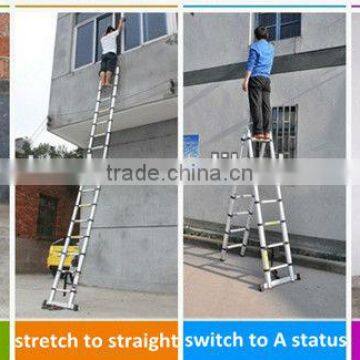 2x8 Steps 5m En131 Aluminum Folding Extension Portable Telescopic Ladder photo-5