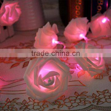20 LED Rose Flower String Lights for Wedding Garden Party Christmas Decoration Warm White photo-5