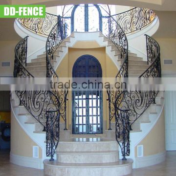 Cast wrought iron stair railings