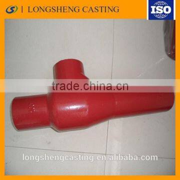 High Quality low price of Cast iron Launching tee pipe fittings