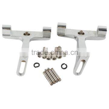 Chrome Rear Passenge Footboard Bracket Kit For Electra Street Road Glide