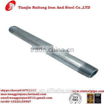 BS1387 Threaded end hot dipped galvanized steel pipe