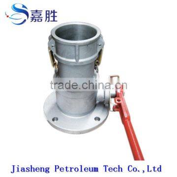 Aluminium Alloy Throughway Flange Ball Valve Female