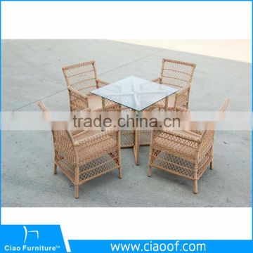 Great Durability Factory Directly Outdoor Furniture Top Quality Aluminum Rattan Round Dinning Table Mexico photo-2