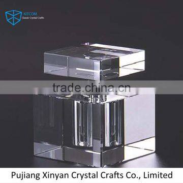 Best Quality Empty Crystal Square Glass Perfume Bottles With Cap For Sale