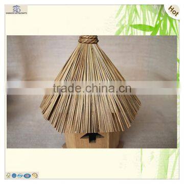 Handmade Fairy Weaving Roof Tree Cut House Crafts photo-2