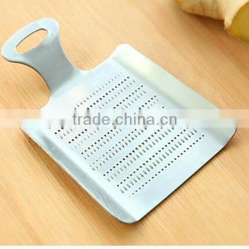 CY140 Stainless Steel Nonslip Handle Ginger Crusher Garlic Grater rinder Shredder Silver Tone