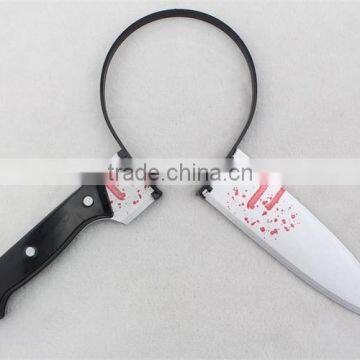 Halloween Bloody Knife Headband Bayonet Thru Head photo-2