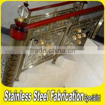 Interior Antique Bronze Decorative Aluminum Railing