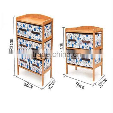 Antique Design Four Layers Woood Bedroom Cabinet photo-3