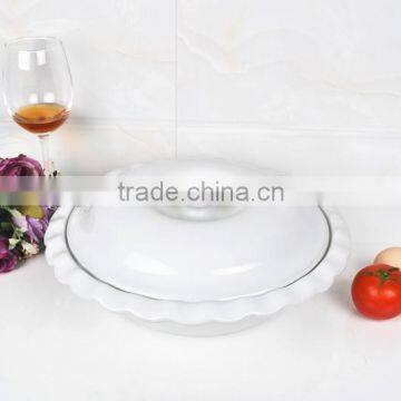 12" White Porcelain Comal photo-2