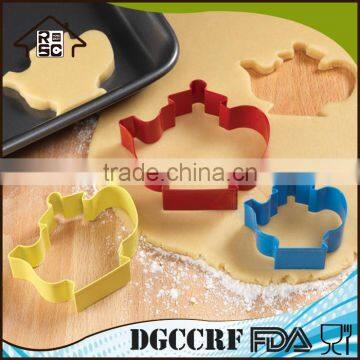 NBRSC Hot Products Custom Design Teapot Party Stainless Steel Baking Pastry Metal Cookie Cutter Set