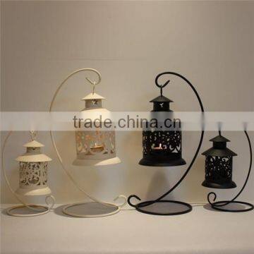 Metal antique birdcage candle holder