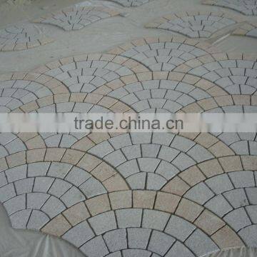 Fan Shape Granite Paving Stone Mixed Color Driveway Paving Stone photo-2