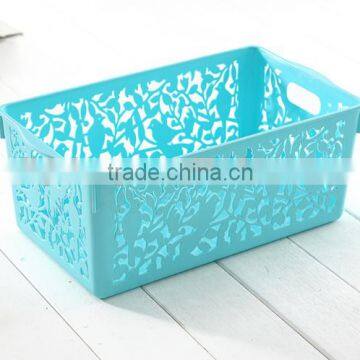 Plastic Household Storage Basket With Handle photo-6