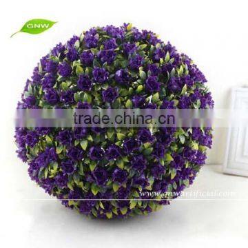 GNW GP009-3 wedding garden purple rose artificial flower ball wholesale