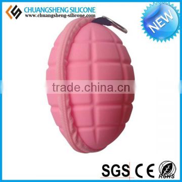 Bomb Shaped Silicone Smart Wallet, Silicone Coin Purse, Kids Money Bag photo-2
