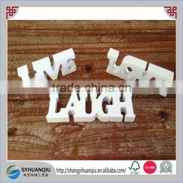 NEW SMALL WHITE WOODEN LIVE LAUGH LOVE LETTERS SIGN PLAQUE DECORATION GIFT