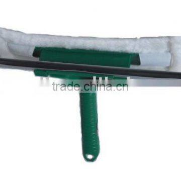 double purpose short handle window squeegee
