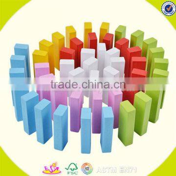 Wholesale Hot Sale 48 Pcs Wooden Toddler Stacking Bricks Toy Teaching Aid Wooden Toddler Stacking Bricks Toy W13D151 photo-2