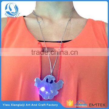 Halloween flashing ghost party led necklace