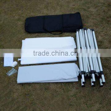 Outdoor Easy Pop Up Tent Canopy Gazebo With Walls 10' x 10' White photo-5