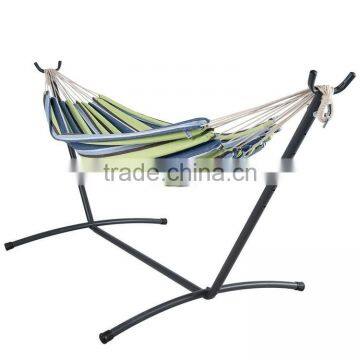 Green and Blue Portable Double Size Polyster Hammock with Carry Bag