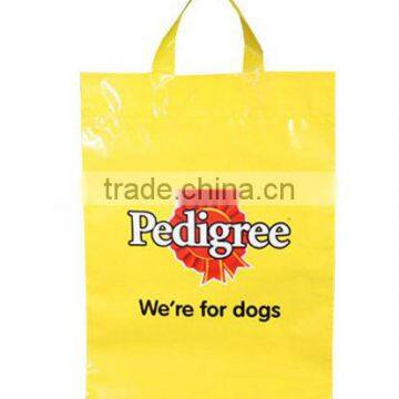 High quality flexi loop handle plastic bag for shopping