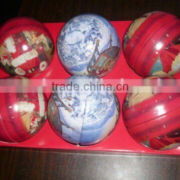 Metal Tin Ball, Christmas Ball Tin