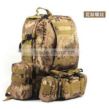New Men's Camouflage Backpack Outdoor Mountaineering Bags Tactical in the Combination of Many Backpack photo-4