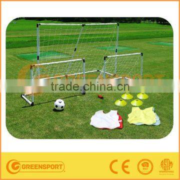 GSSG16D 2 in 1 plastic soccer goal set with cone and vest