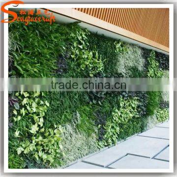 Songtao wholesale artificial greenery wall vertical garden materials fake plant wall for home decor