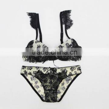 Sexy fancy bra and panty new design for France