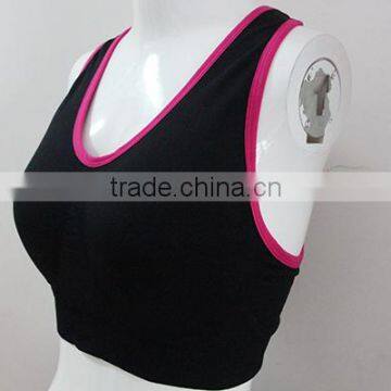 Fashion women sports bra in 2 colors/sexy back open sports bra wholesale