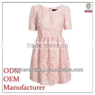 New arrival Customize Costume ladies' lace overall pleated hot sexy girls night dress