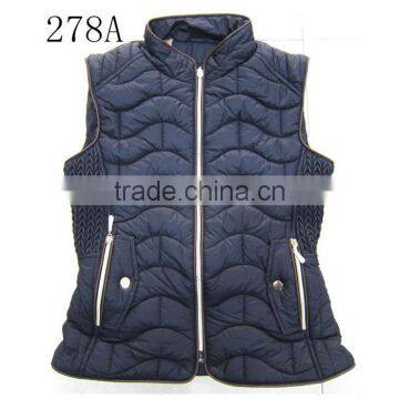 Printed Fur Lining Women Winter Vest Quilted Vest photo-2