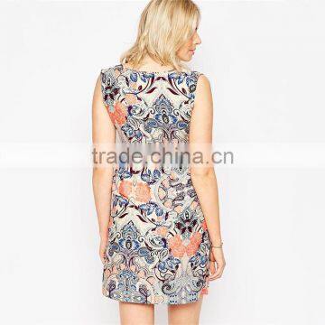 Fashion Plus Size Clothes Floral Printing Sleeveless Maternity Clothes For Pregnant Women Maternity Clothes Dress photo-2