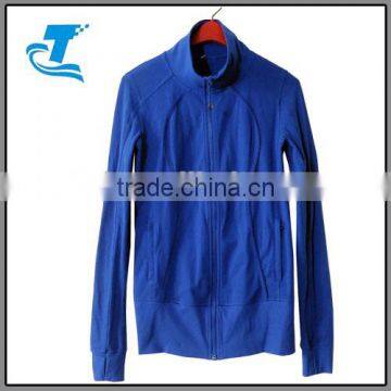 OEM adult stretchable sportswear women breathable yoga jacket