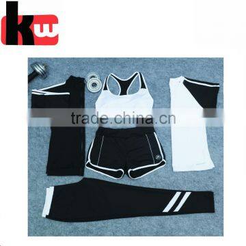 Women Fitness 95%Cotton 5%Sandex Custom Yoga Sets for Ladies