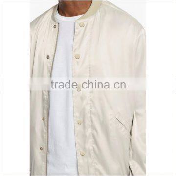 Wholesale Soft Shell Custom Mens Snap Button Up Bomber Jackets photo-3