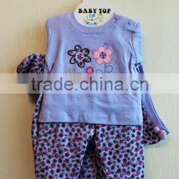 Wholesale Fashion New Born Clothing Set Purple Knitted 8 Pcs Set 8TB1-47