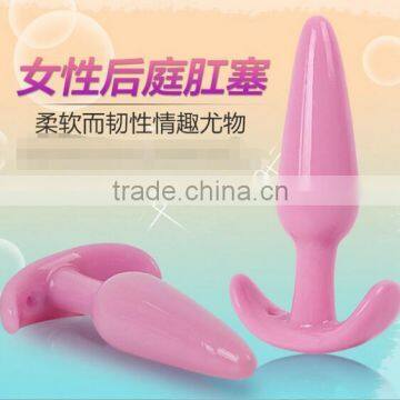 silicone expand Anal plug with Super suction