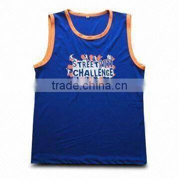 Men's Tank Top, Made of 100% Polyester, Eco-friendly