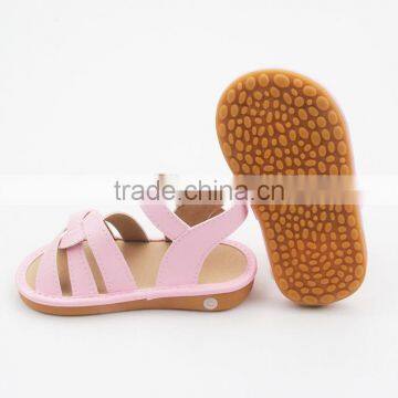 2017 Baby Shoes Plain Color Safe Leather Shoes for Kids Squeaky Shoes photo-5